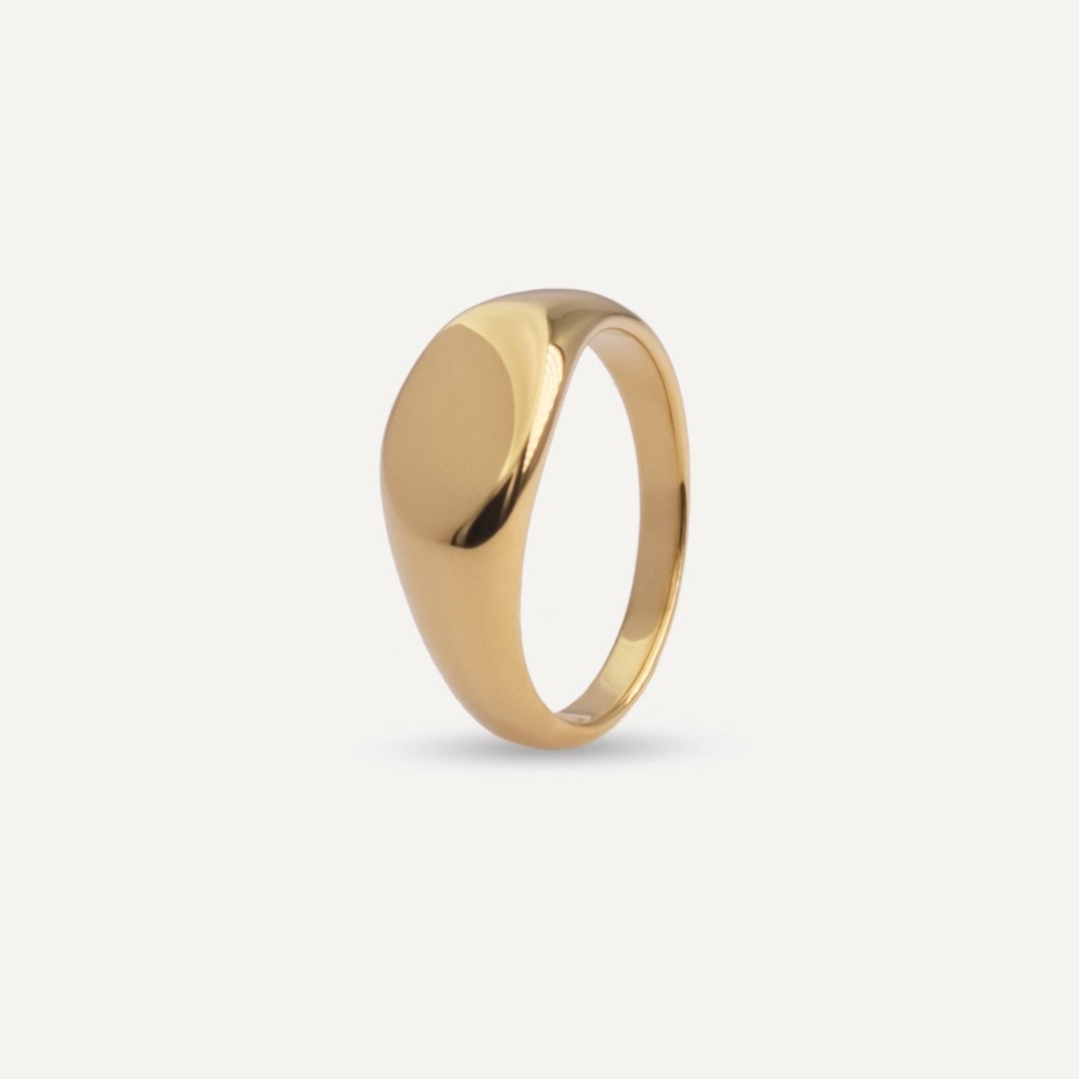 Rush gold ring men women trendy popular sleek ring 