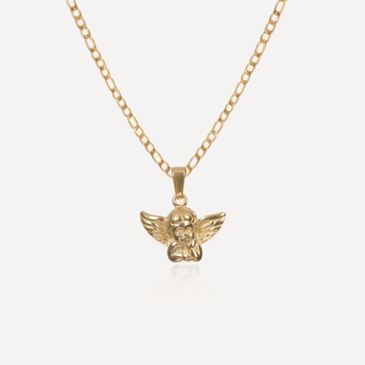 Rush gold angel necklace women men trendy popular cute 