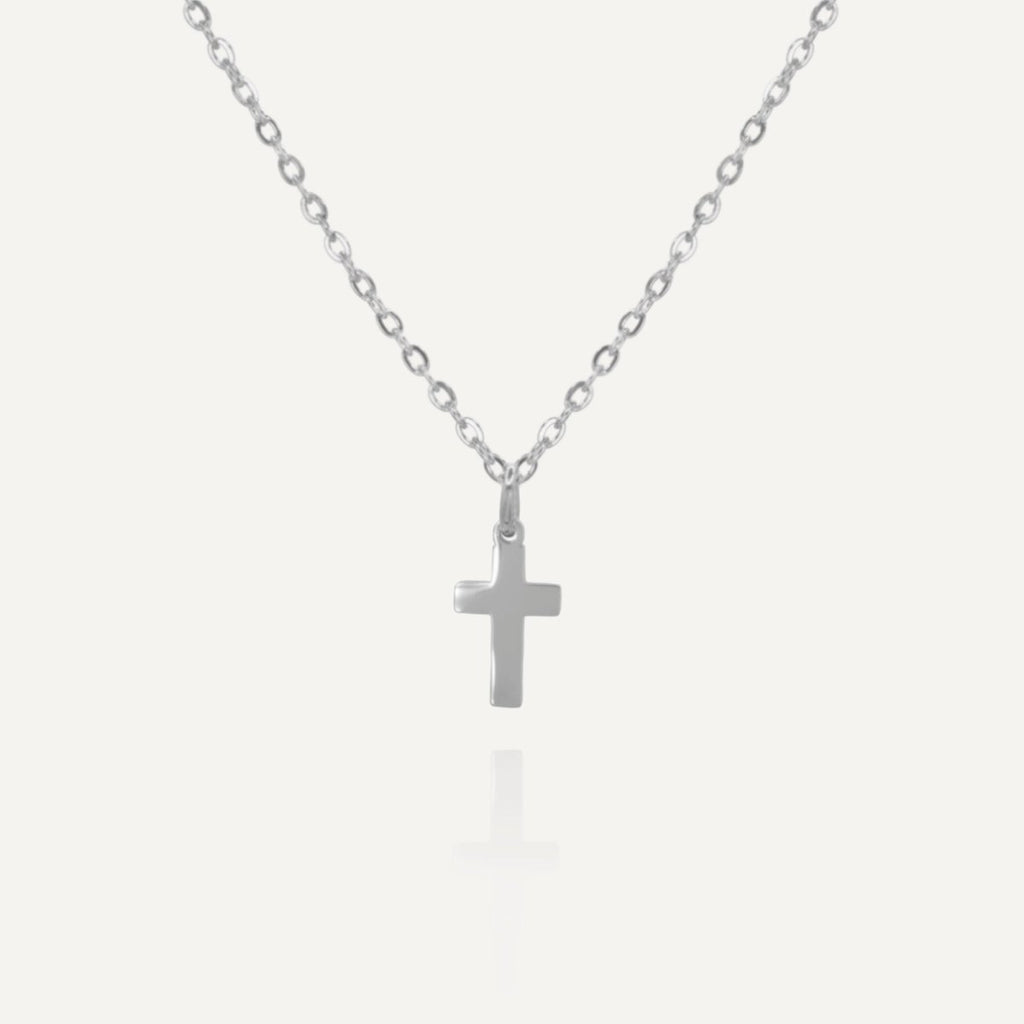 Rush cross silver necklace men women trendy popular 