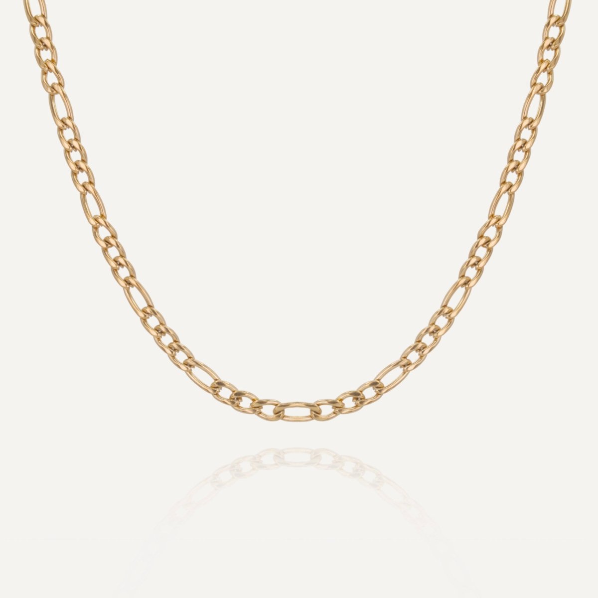men women figaro rush chain 4mm gold trendy popular necklace