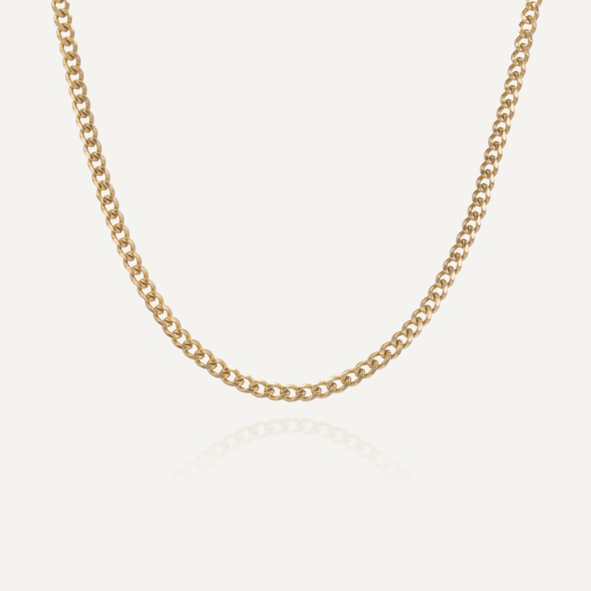 Rush Cuban Chain 4mm gold Men Women Trendy popular necklace