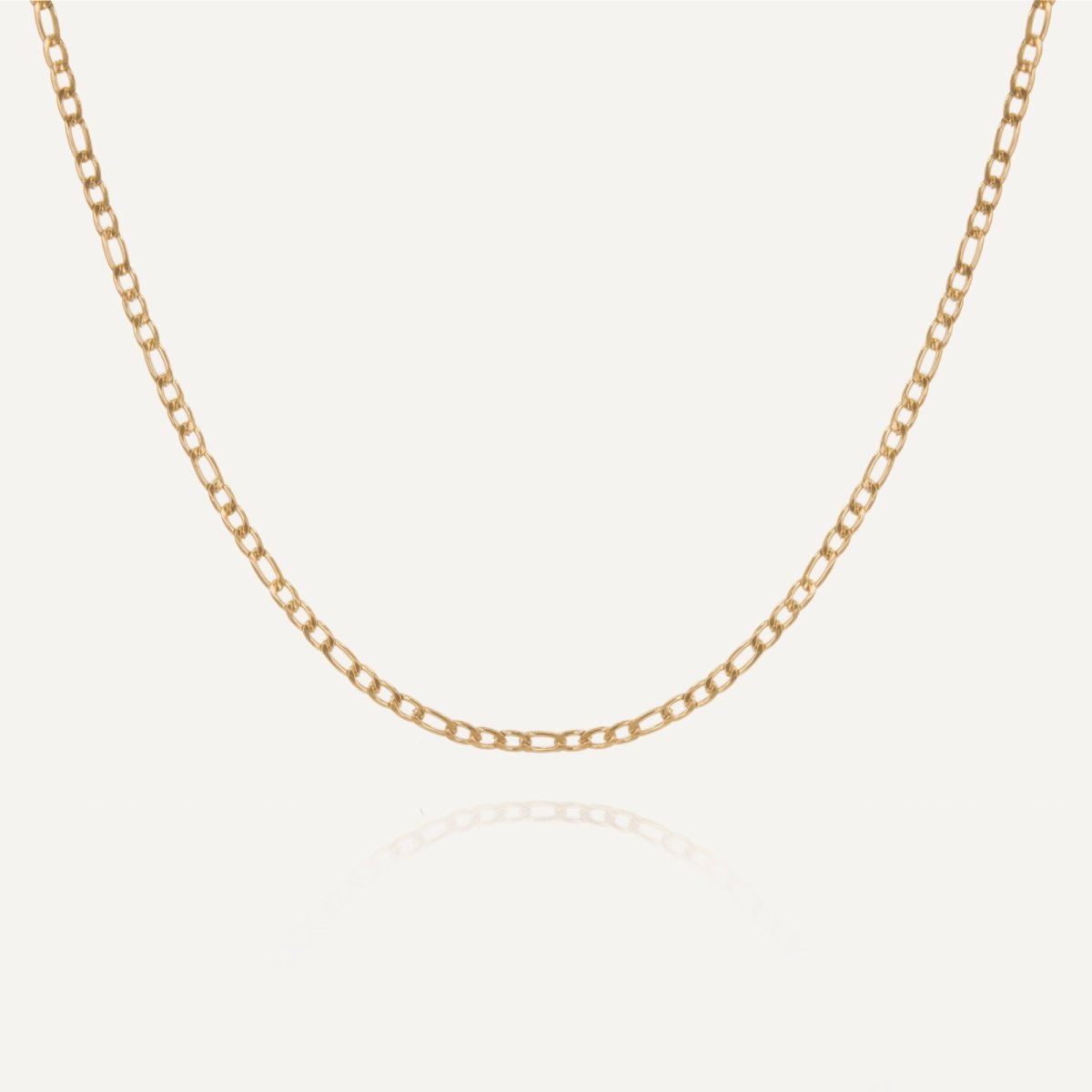 Rush men women figaro chain 2mm gold trendy popular necklace