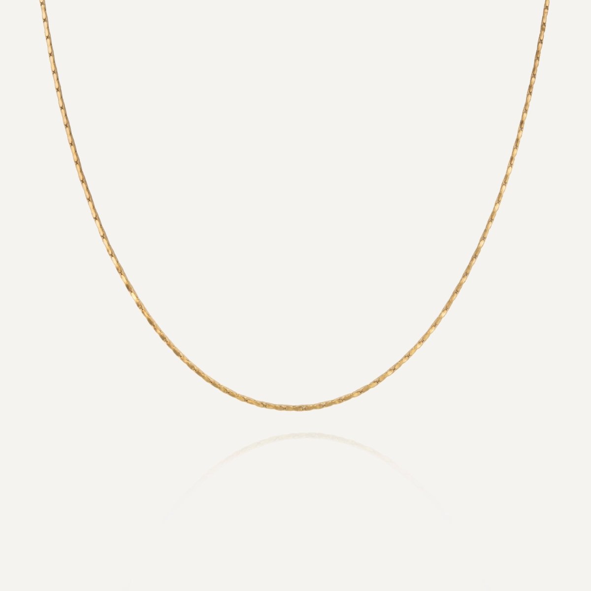 Rush wire gold chain men women trendy popular necklace 