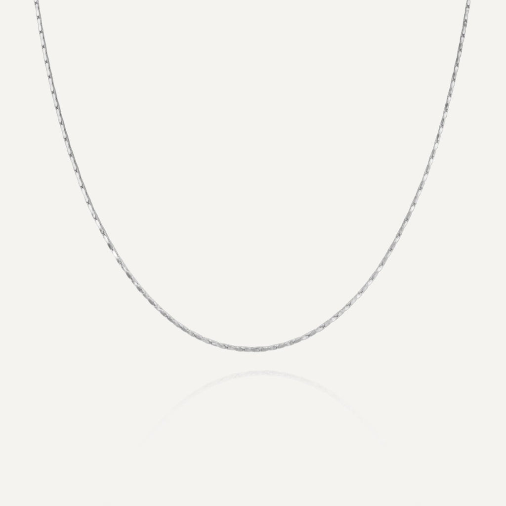 Rush wire silver chain men women trendy popular necklace 