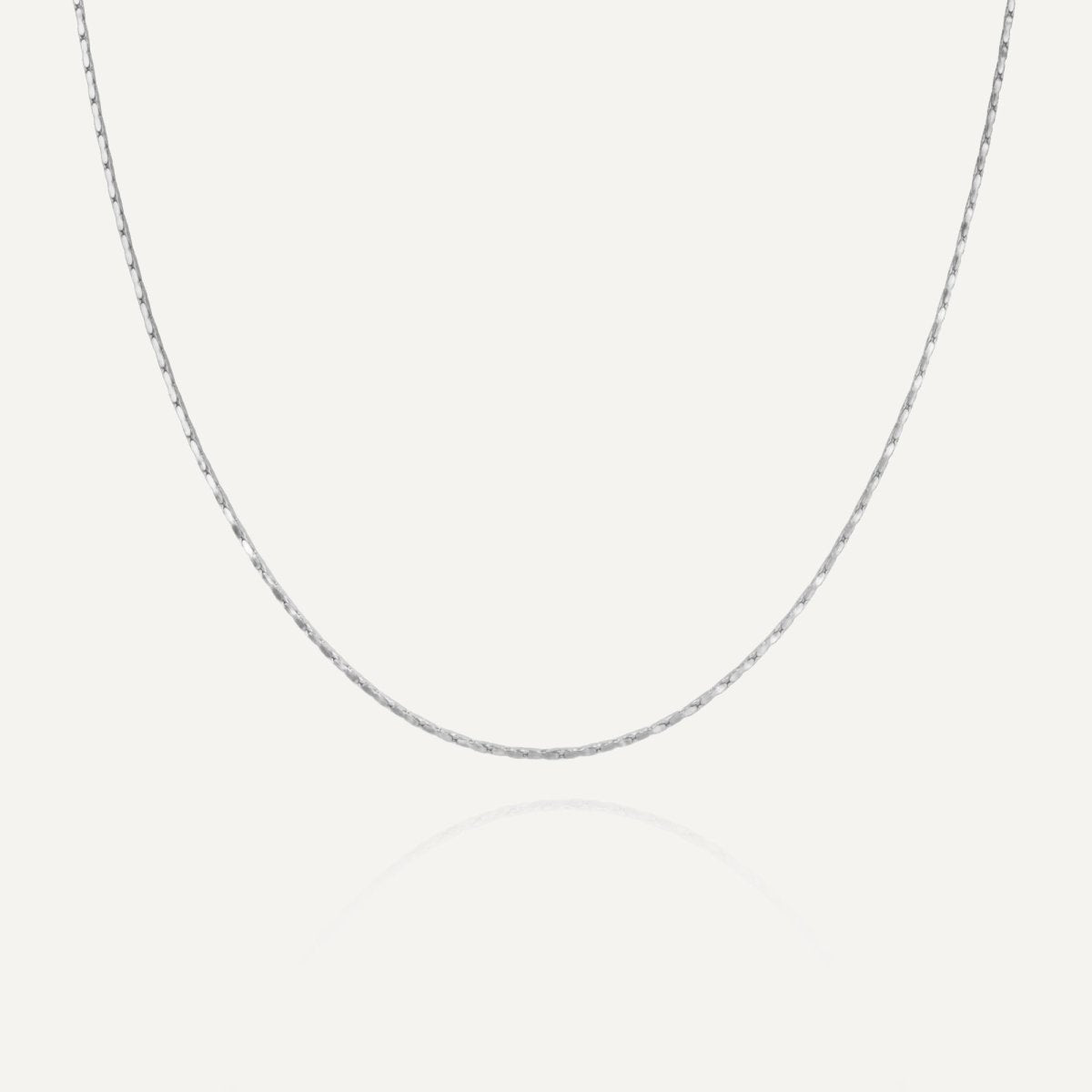 Rush wire silver chain men women trendy popular necklace 