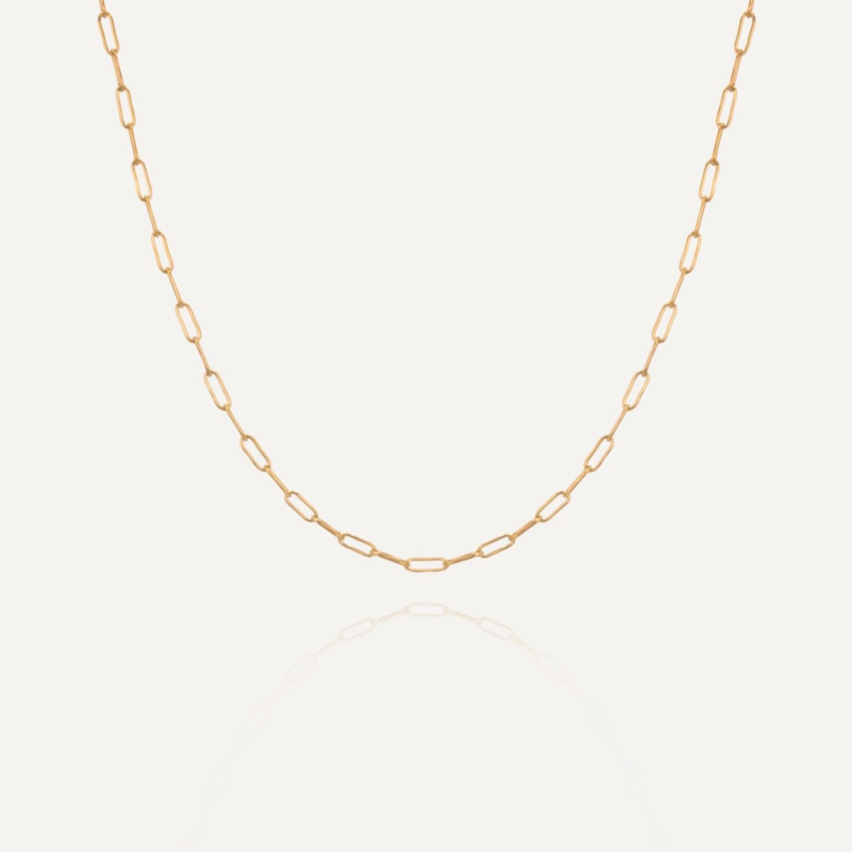 Rush paper clip chain gold men women popular trendy necklace