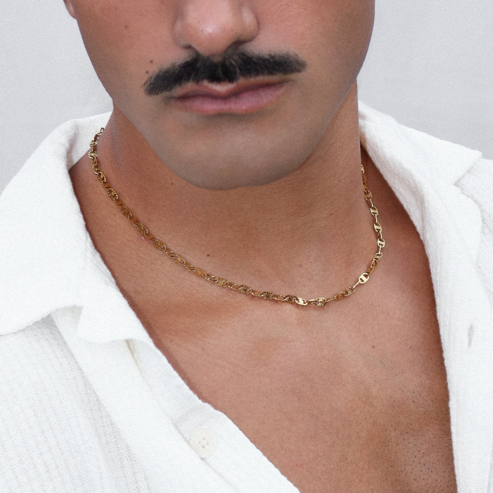 Rush Coffee Beans chain gold men women trendy popular necklace 