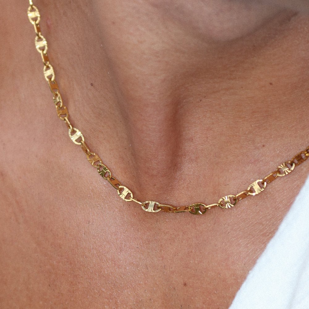 Rush Coffee Beans chain gold men women trendy popular necklace 