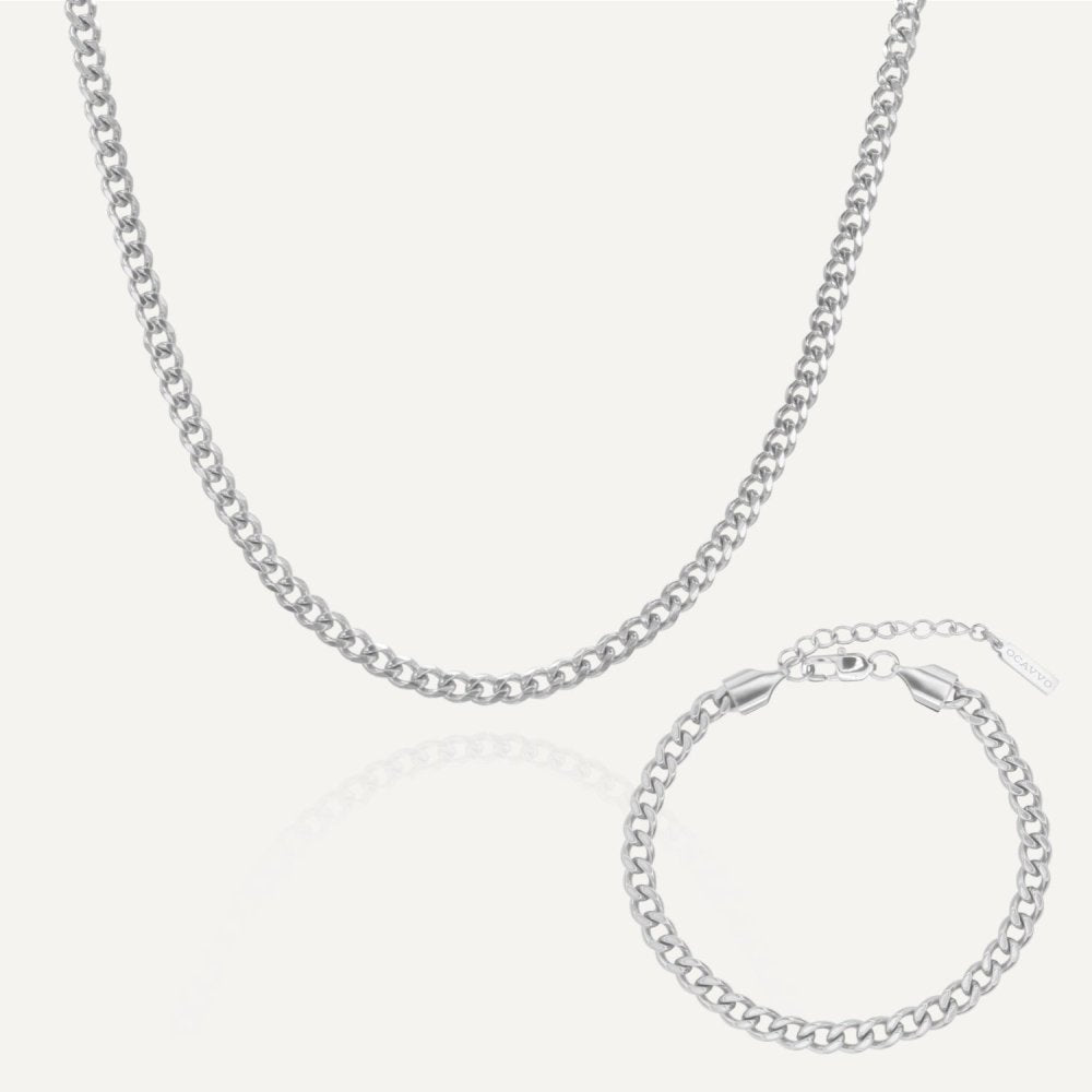 The Cuban Set - 4mm - OCAVVO OCAVVO Silver