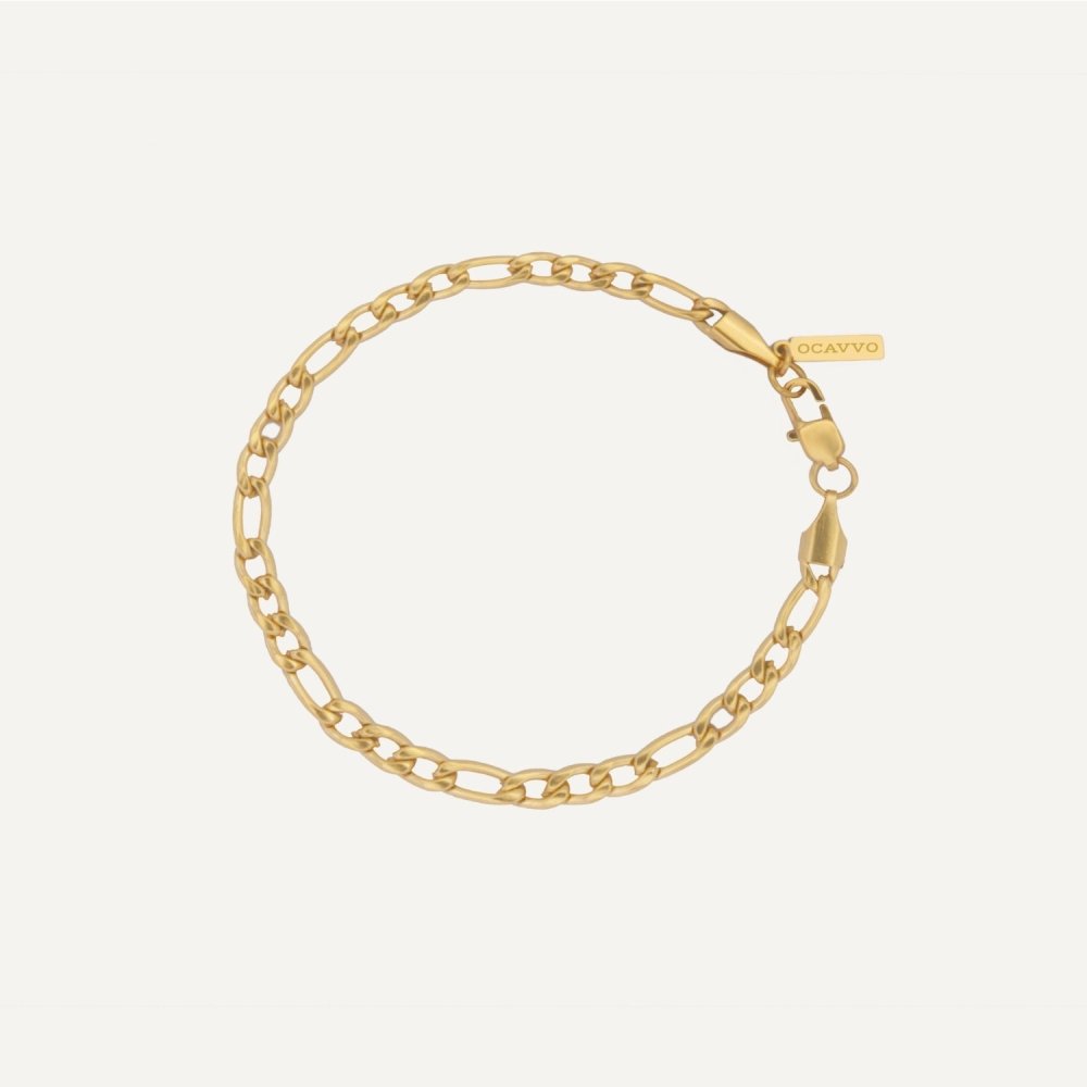 The Figaro Chain Bracelet - 4mm - OCAVVO OCAVVO Gold