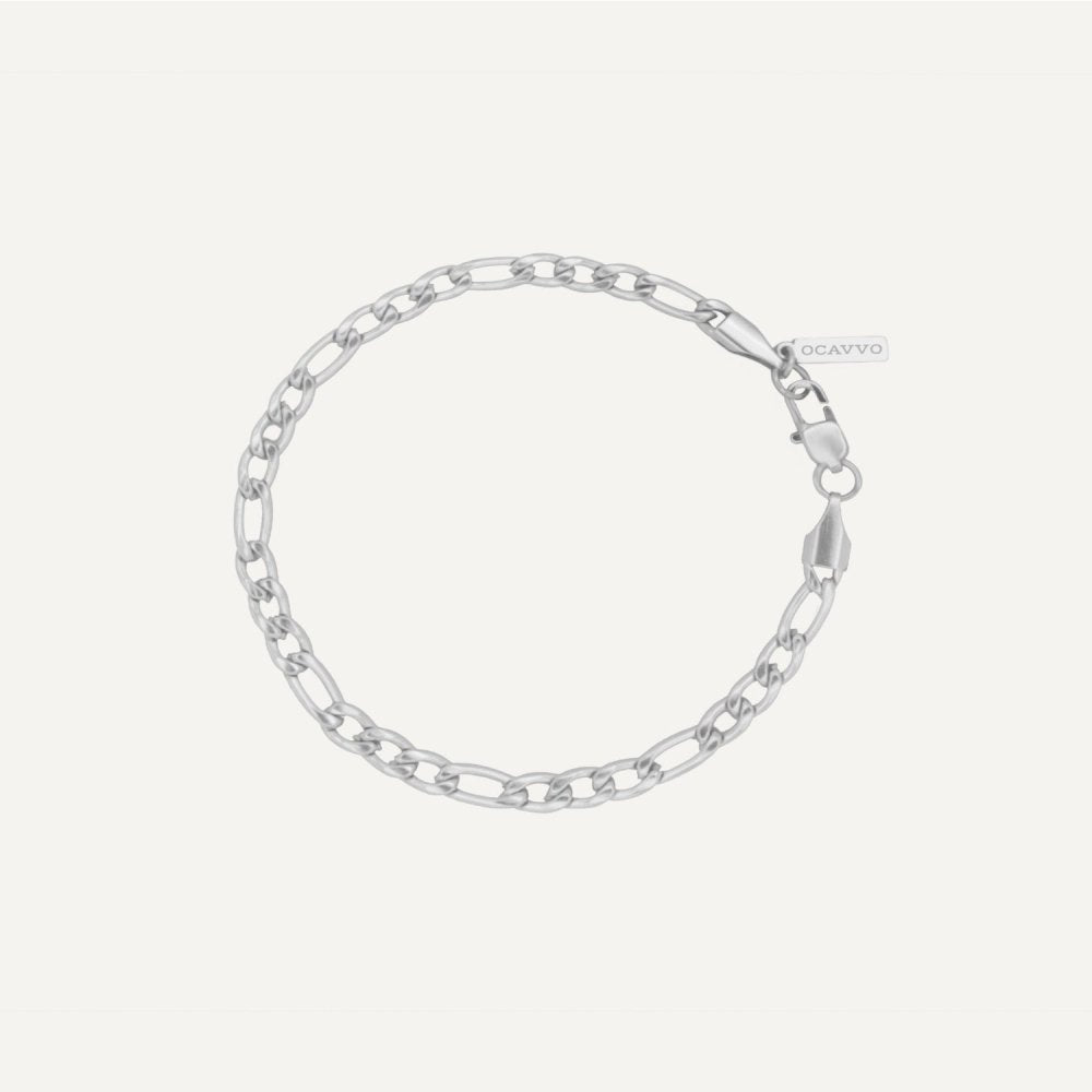 The Figaro Chain Bracelet - 4mm - OCAVVO OCAVVO Silver