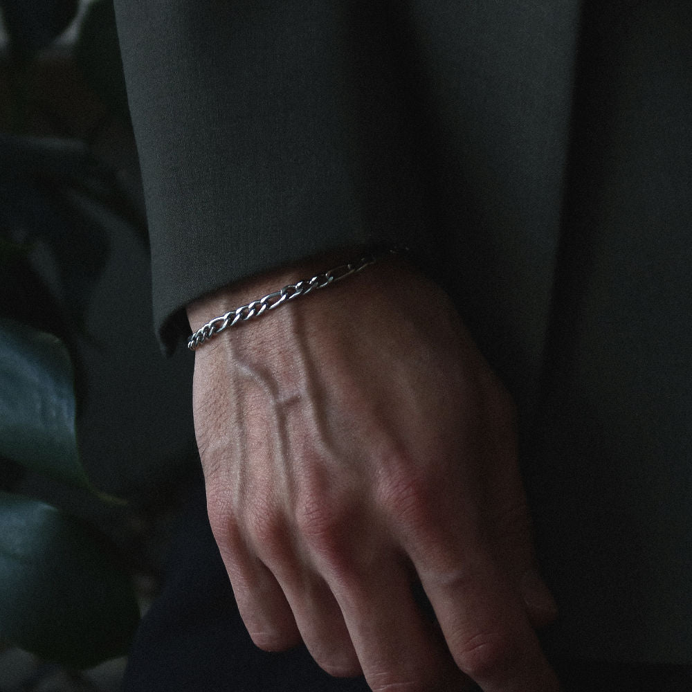 The Figaro Chain Set - 4mm - Rush. Rush. Silver