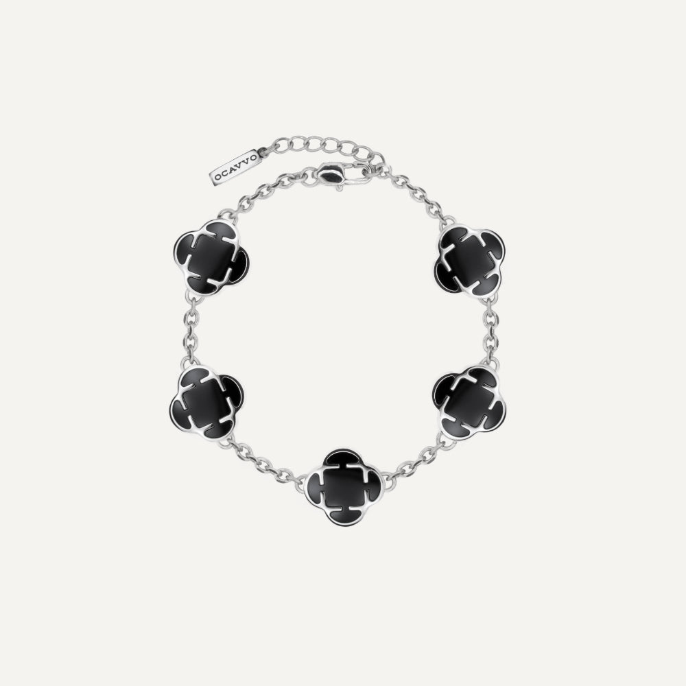 The Nero Clover Bracelet - OCAVVO OCAVVO Silver