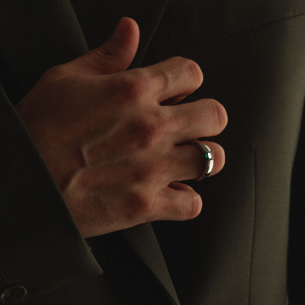 The Olive Spark Ring - Rush. Rush. 8 Silver