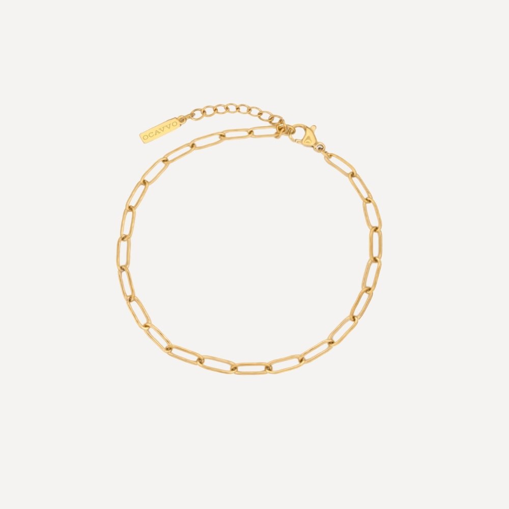 The Paper Clip Chain Bracelet - OCAVVO OCAVVO Gold