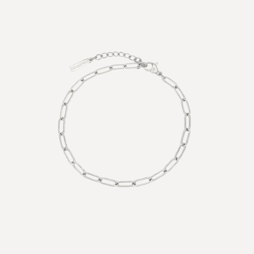 The Paper Clip Chain Bracelet - OCAVVO OCAVVO Silver
