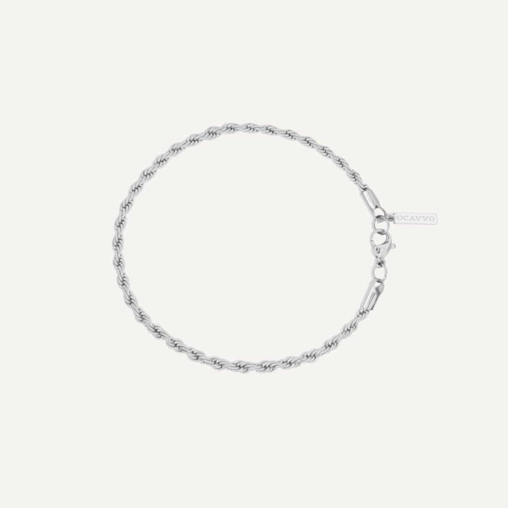 The Rope Chain Bracelet - 2mm. - OCAVVO OCAVVO Silver